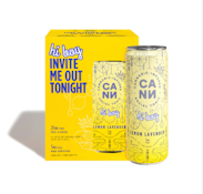[CANN] THC DRINK 4 PACK - 5MG - LEMON LAVENDER HI BOY (H)