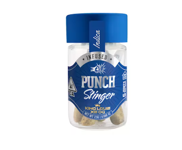 PUNCH EDIBLES & EXTRACTS - [PUNCH] INFUSED PREROLL 5 PACK - STINGERS - KING LOUIE (I)