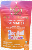 Gold Crown-Tropical Passion-Gummies with Nerds-Anti Anxiety-200mg