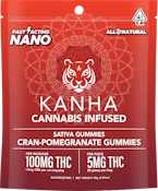 [KANHA] NANO GUMMIES - 100MG - CRAN POMEGRANATE(S)