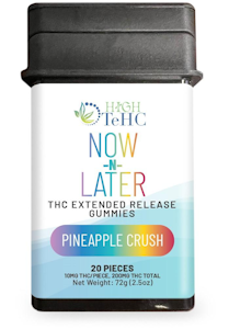 HIGH TEHC - NOW N LATER EXTENDED RELEASE 200MG GUMMIES PINEAPPLE CRUSH ADULT-USE