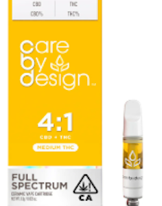 CARE BY DESIGN - [CARE BY DESIGN] CBD:THC CARTRIDGE - 1G - 4:1