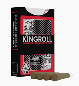 KINGROLL - [KINGROLL] INFUSED PREROLL 4 PACK - 3G - CANNALOPE AK X CANNALOPE KUSH (I)
