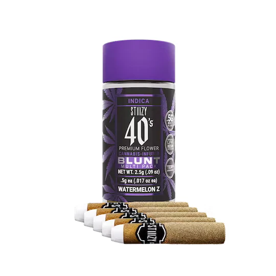 STIIIZY - [STIIIZY] INFUSED BLUNT 5 PACK - 2.5G - 40S WATERMELON Z (I) Main Image