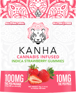 KANHA - [KANHA] THC GUMMIES - 100MG - STRAWBERRY (I)