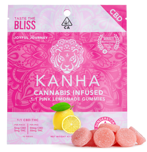 Kanha - Kanha Gummies Pink Lemonade 1:1 CBD