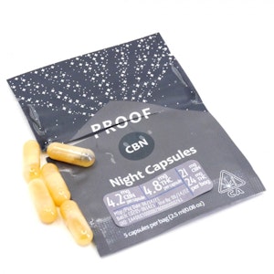 PROOF - CBN Sleepytime Night Capsules (5-pack) - Proof