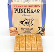 100mg THC PunchBar - Peanut Butter Milk Chocolate Crunch