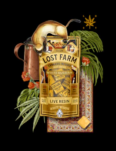 LOST FARM - White Russian (Live Resin Infused) Fruit Chews - 100mg (H) - Lost Farms