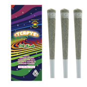 Terpys - 3pk Preroll OG Kush - Terpene/Diamond Infused Preroll - Indica - 3g