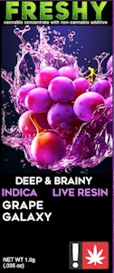 NO BRAND - Freshy Grape Galaxy 1g Live Resin Cartridge - Indica