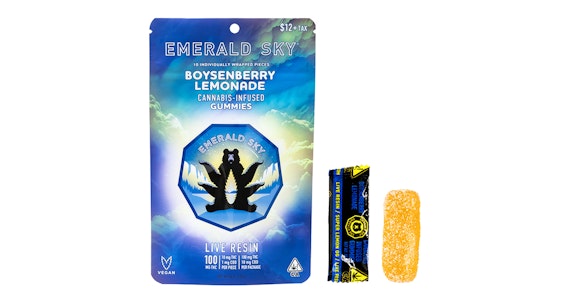 Emerald Sky - Emerald Sky - Boysenberry Lemonade 10:1 THC:CBD Live Resin Gummies - 110mg