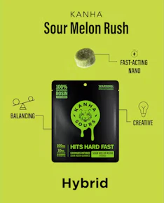 Sour Melon Rush Solventless Nano - 100 mg