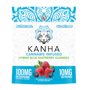 KANHA - Kanha 100mg Blue Raspberry Hybrid Gummies