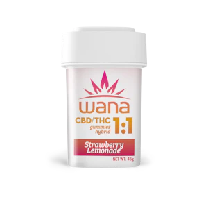 WANA - WANA | Gummies (10ct) | Organic Sour Strawberry Lemonade 1:1  | 100mg