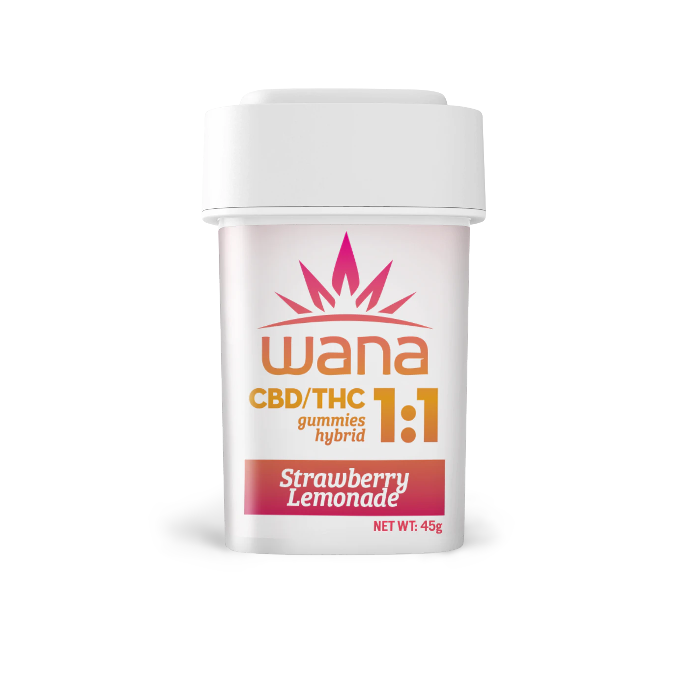 WANA - WANA | Gummies (10ct) | Organic Sour Strawberry Lemonade 1:1 | 100mg Main Image