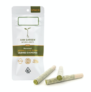 RAW GARDEN - 3 PACK DIAMONDS - GRAPE CHEMONADE .5G - RAW GARDEN