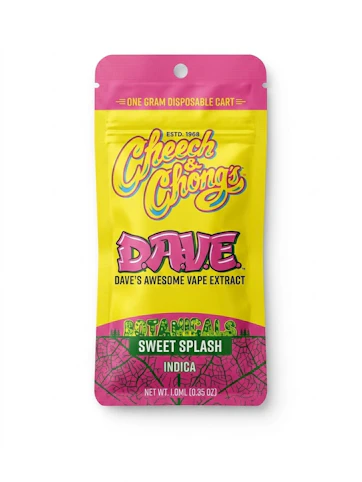 Cheech & Chong's - Sweet Splash -Sativa- 80.61% THC | 1g (510 Cartridge) | Cheech & Chong       -N10 BACK