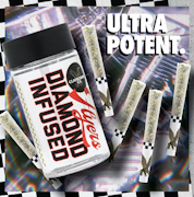 Claybourne Diamond Flyers Infused 5pk Preroll 2.5g Strawberry C.R.E.A.M.