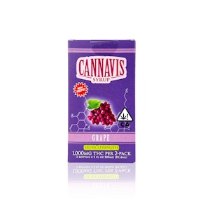 CANNAVIS - Tincture - Grape - Extra Strength 2 Pack - 1000MG