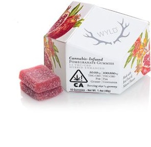 WYLD - [WYLD] Gummies - 100mg - Pomegranate 1:1 (CBD)