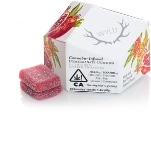 WYLD - [WYLD] Gummies - 100mg - Pomegranate 1:1 (CBD) Main Image