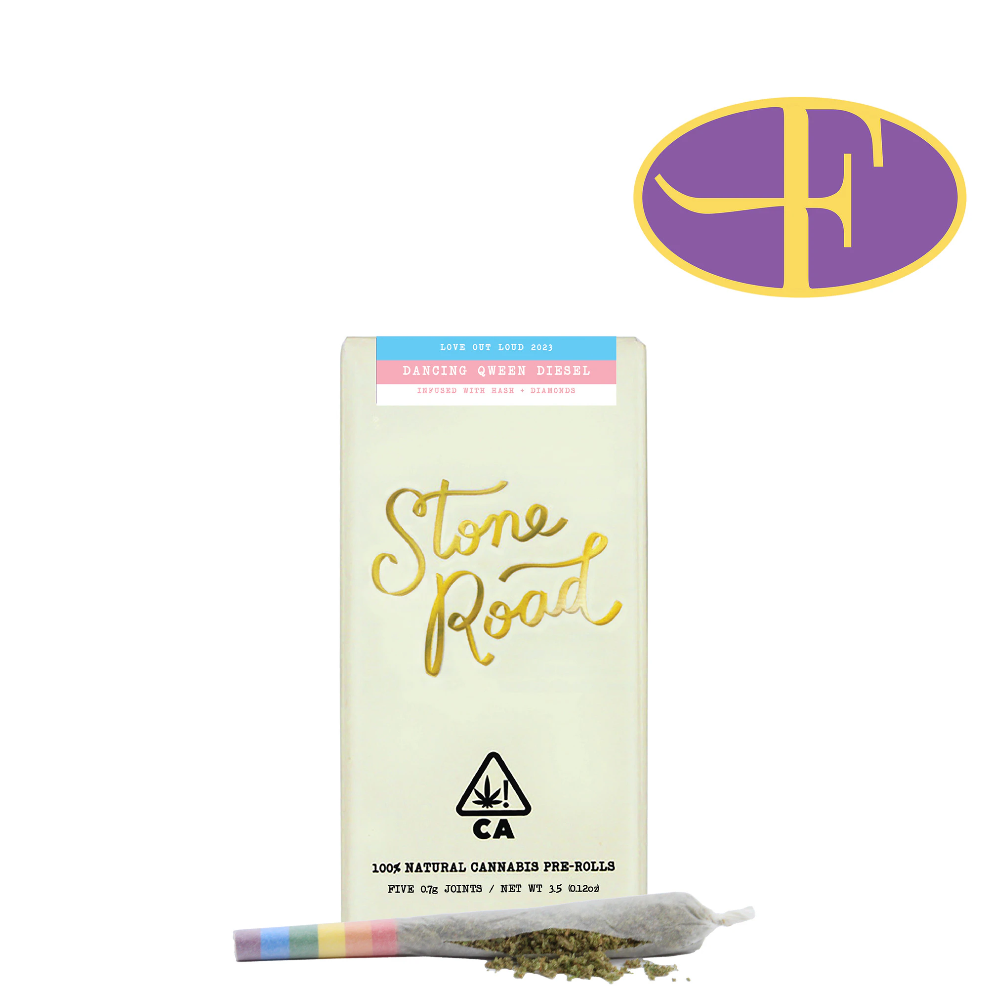 STONE ROAD - Dancing Qween Diesel w/ Hash + Diamonds Pre-Roll Pack (5pk) Main Image