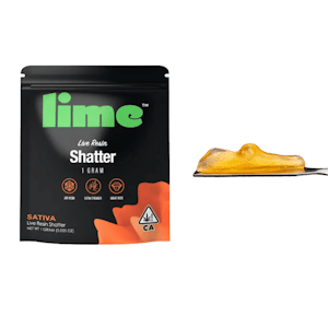 Lime Brand - 1g Big Smooth Live Resin Shatter - Lime
