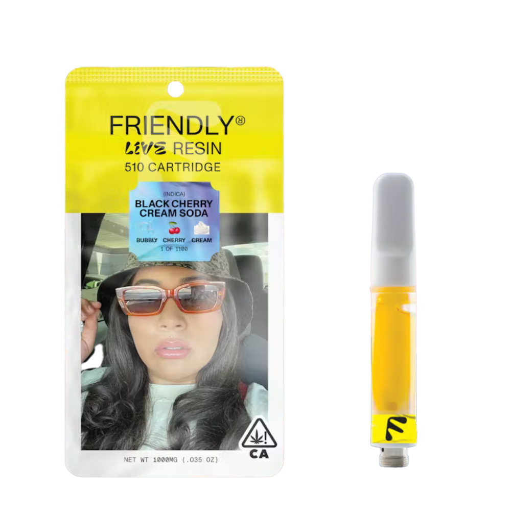 1g Black Cherry Cream Soda Live Resin (510 Thread) - Friendly Brand picture