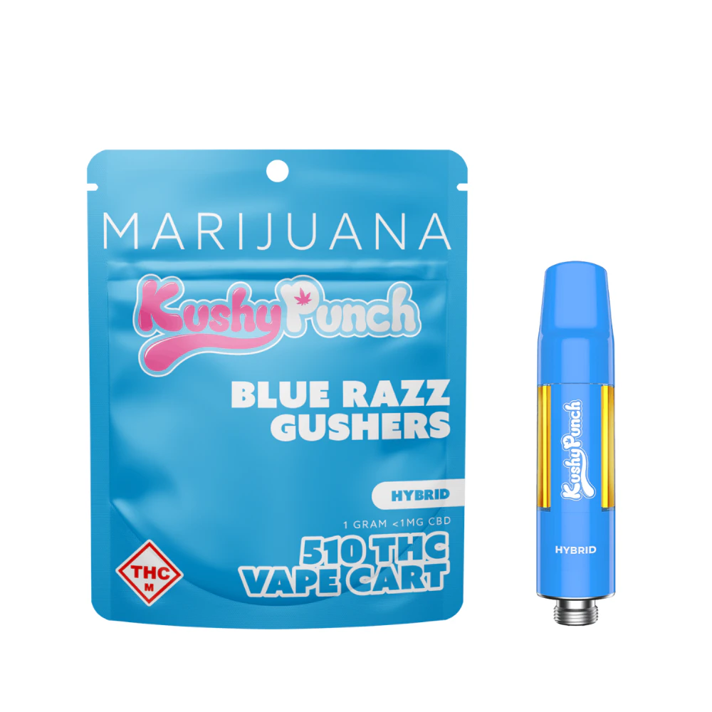 Kushy Punch - 1g Hybrid Blue Razz Gushers (510 Thread) - Kushy Punch Main Image