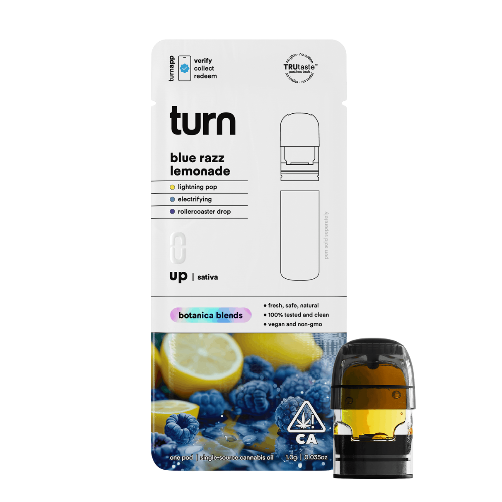 1g Blue Razz Lemonade Turn UP Pod - Turn picture