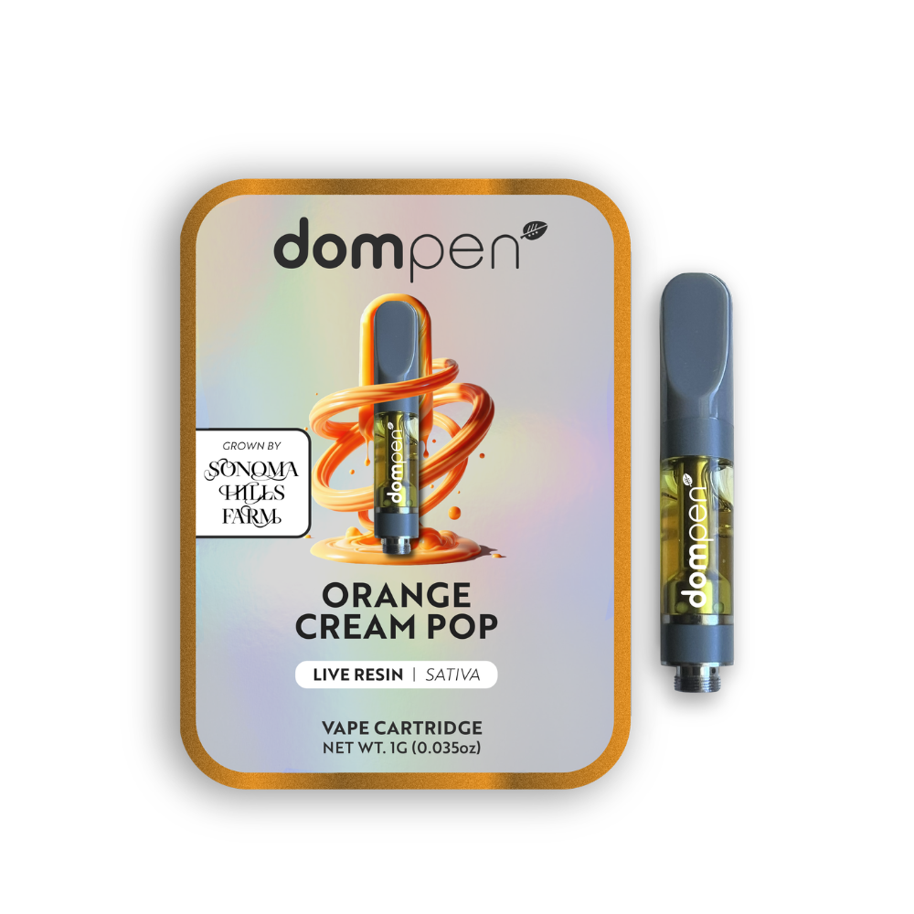 1g Orange Cream Pop Live Resin (510 Thread) - DomPen picture
