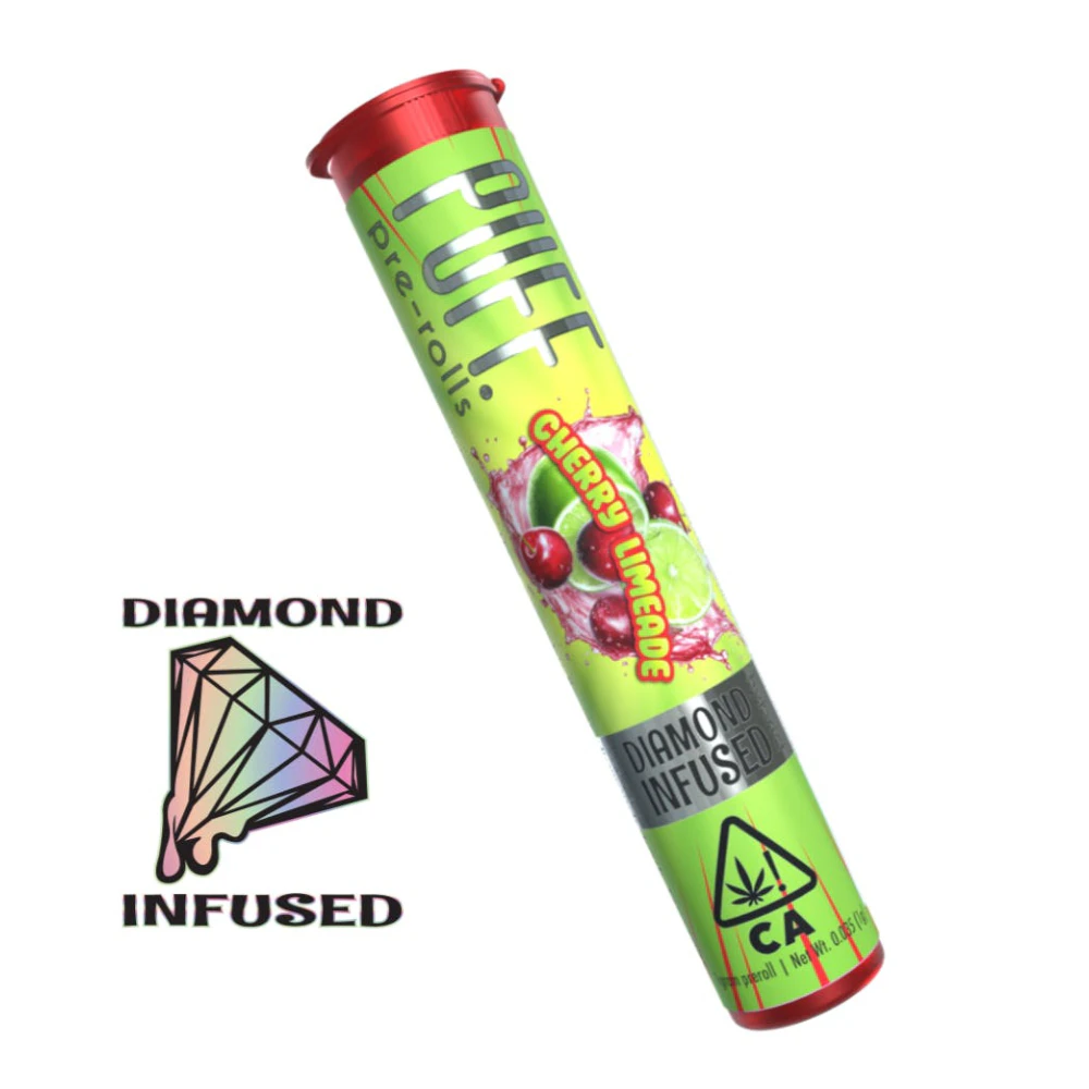 PUFF - 1g Cherry Limeade Diamond Infused Pre-Roll - Puff Main Image