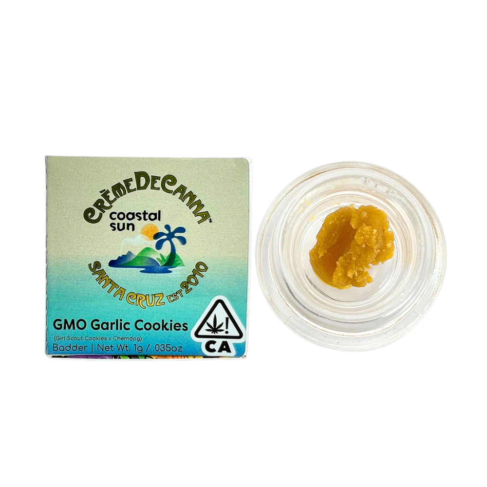 CREME DE CANNA - 1g GMO Garlic Cookies Badder Costal Sun Collab - Creme de Canna Main Image