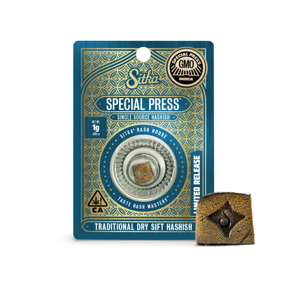 1g GMO Hash Special Press - Sitka picture