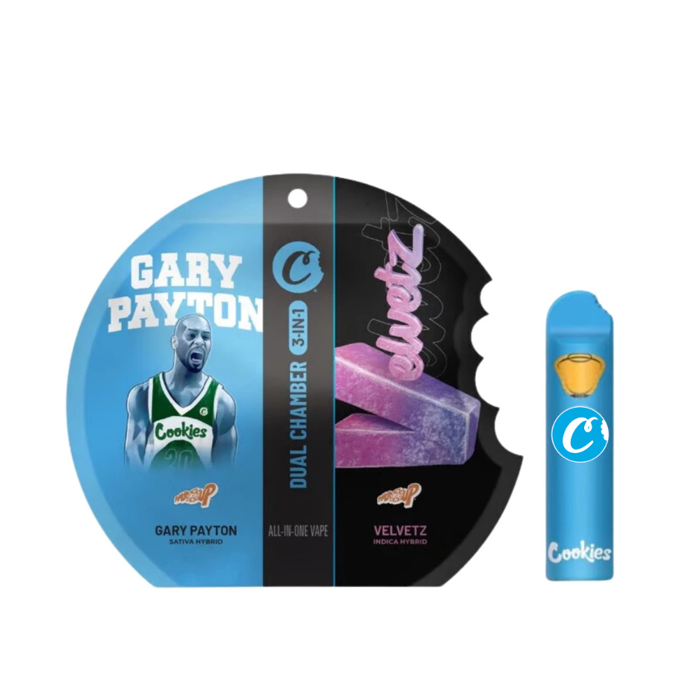 1g Gary Payton & Velvetz Dual Chamber Vape (Ready-to-Use) - Cookies picture