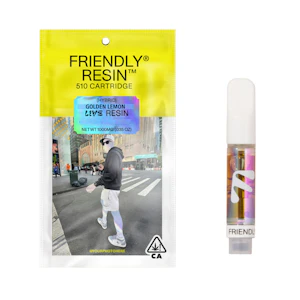 FRIENDLY BRAND - 1g Golden Lemon Live Resin (510 Thread) - Friendly