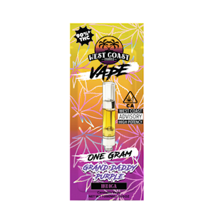 West Coast Treez - 1g Granddaddy Purple (510 Thread) - West Coast Treez