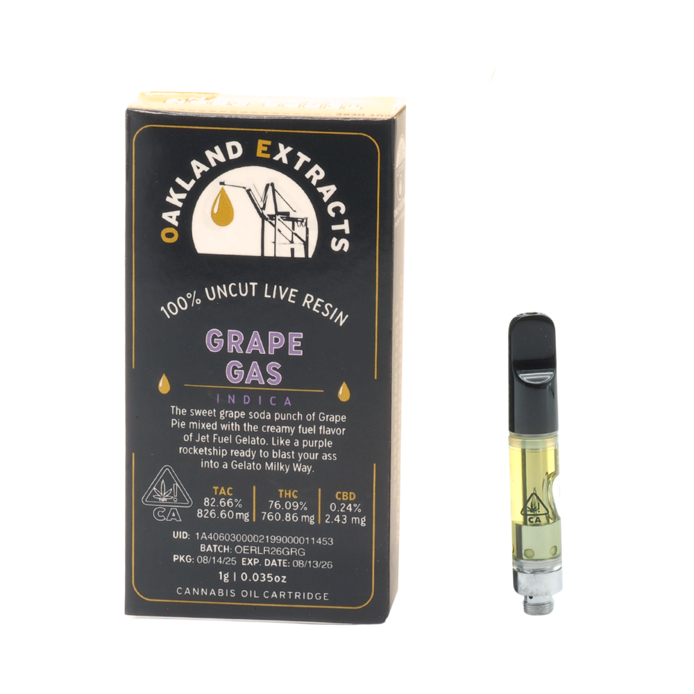 1g Grape Gas Live Resin (510 Thread) - Oakland Extracts picture