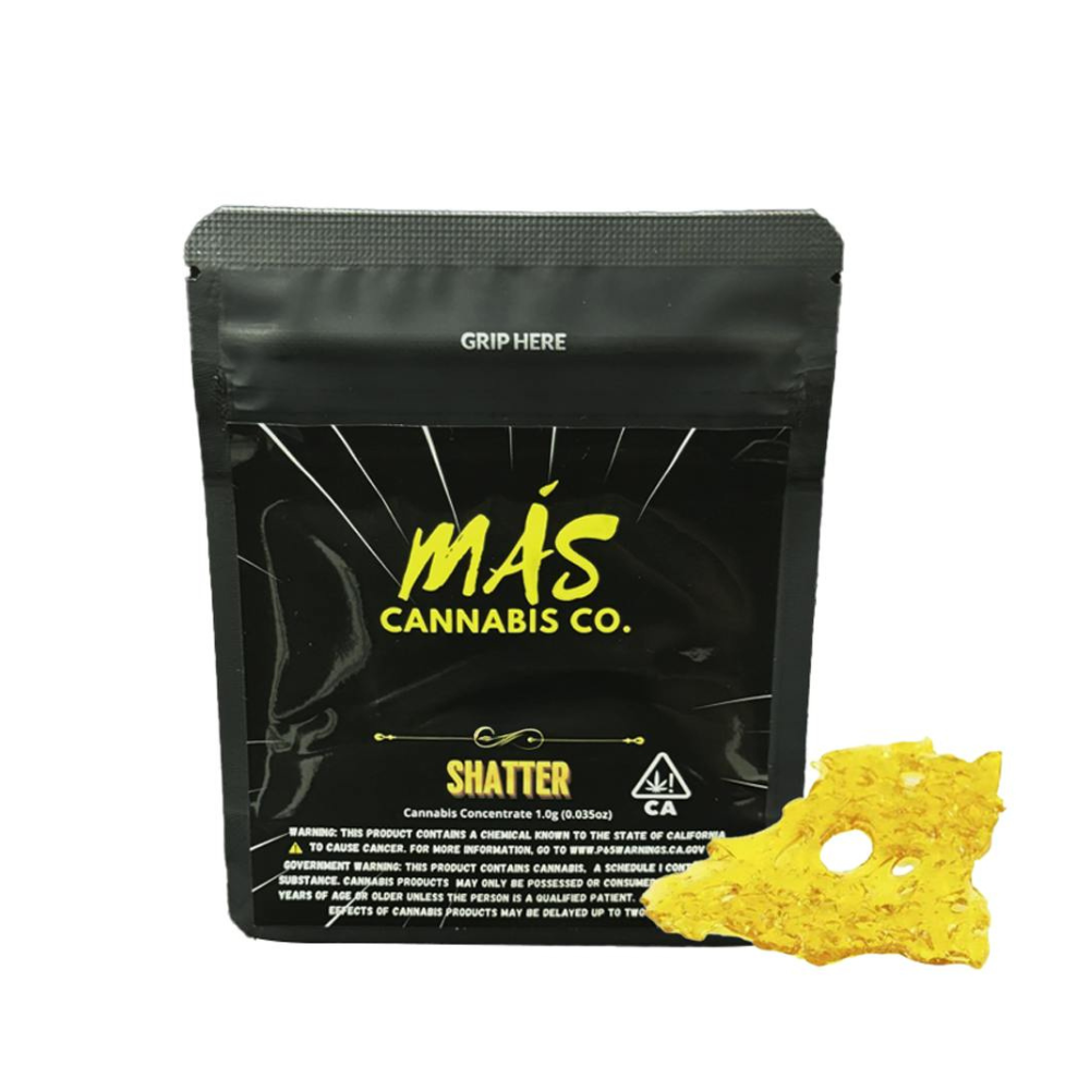 1g High Octane Shatter - Mas Cannabis Co. picture