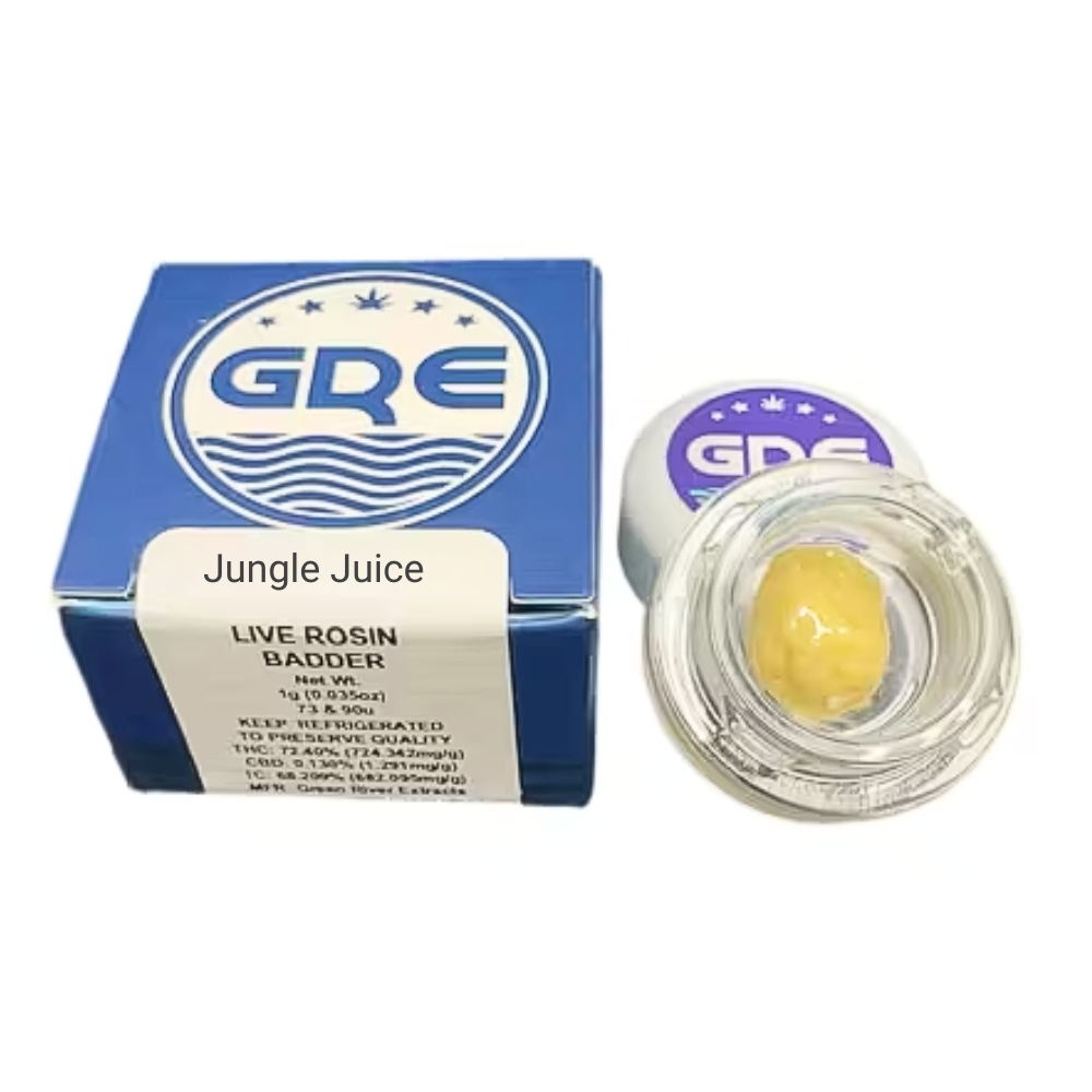 1g Jungle Juice Live Rosin Badder - Green River Extracts picture
