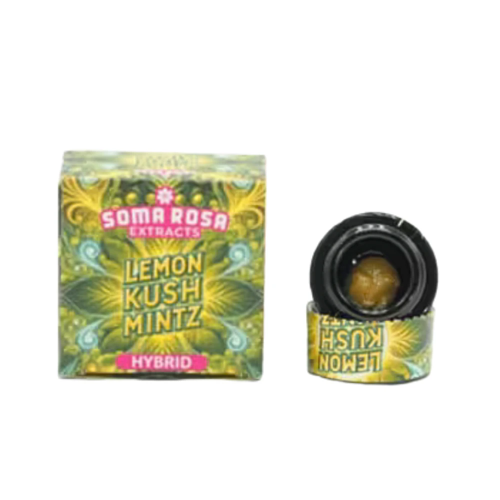 Soma Rosa - 1g Lemon Kush Mintz Live Rosin - Soma Rosa Main Image
