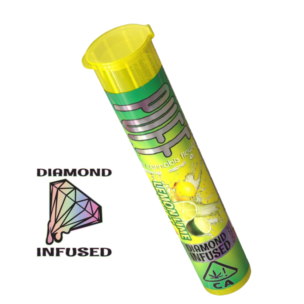 1g Lemon Lime Twist Diamond Infused Pre-Roll - Puff picture