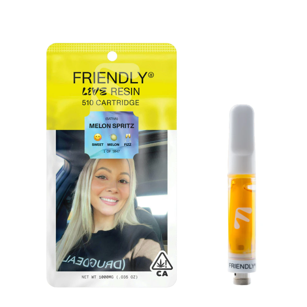 Friendly Brand - 1g Melon Spritz Live Resin (510 Thread) - Friendly Brand Main Image