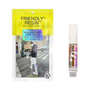 Friendly Brand - 1g Moroccan Peaches Live Resin (510 Thread) - Friendly