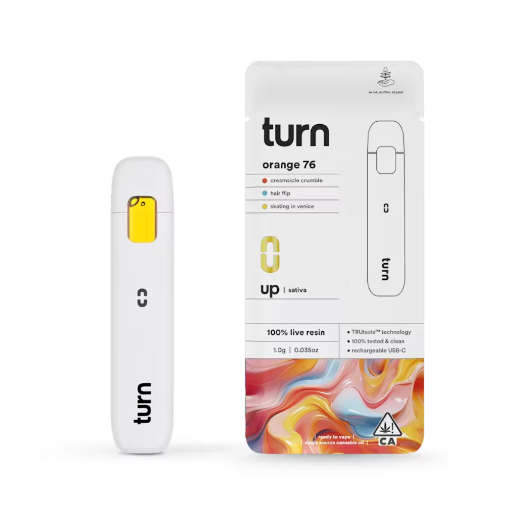 turn - 1g Orange 76 Live Resin Ready-to-Use (Turn Up) - Turn Main Image