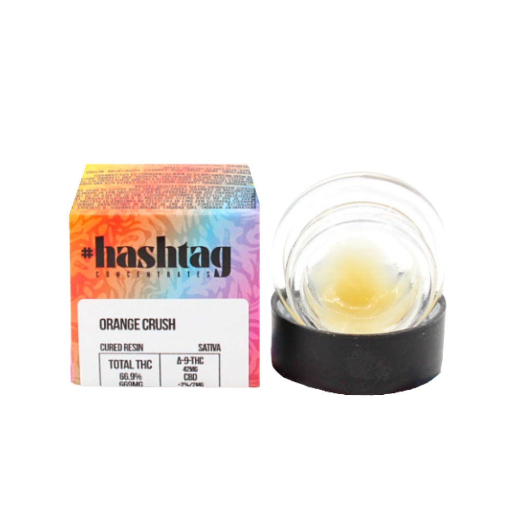 1g Orange Crush Cured Resin - #Hashtag picture
