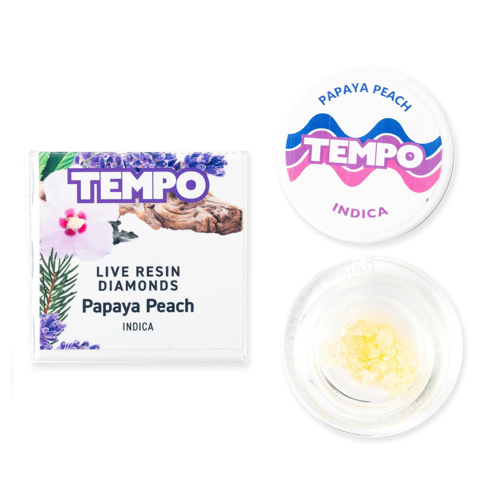 1g Papaya Peach Live Resin Diamonds - Tempo picture