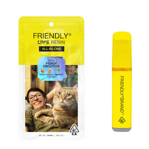 FRIENDLY BRAND - 1g Peach Smoothie Live Resin (Ready-to-Use) - Friendly