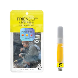 FRIENDLY BRAND - 1g Peach Tree Live Resin (510 Thread) - Friendly Brand